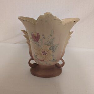 Vintage Hull Art Pottery Magnolia Pottery Dusty Rose and Yellow Circa 1946